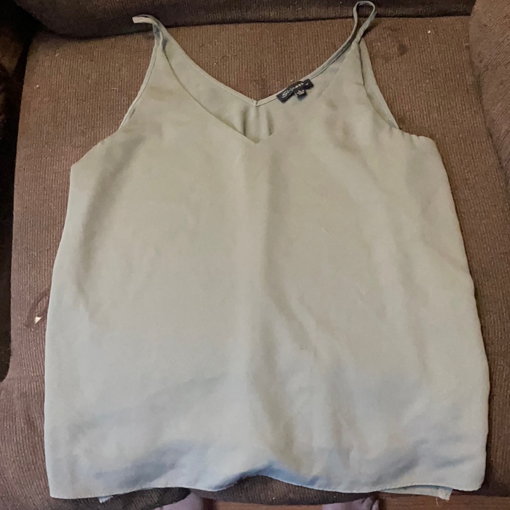 Green shinestar tank top size Large